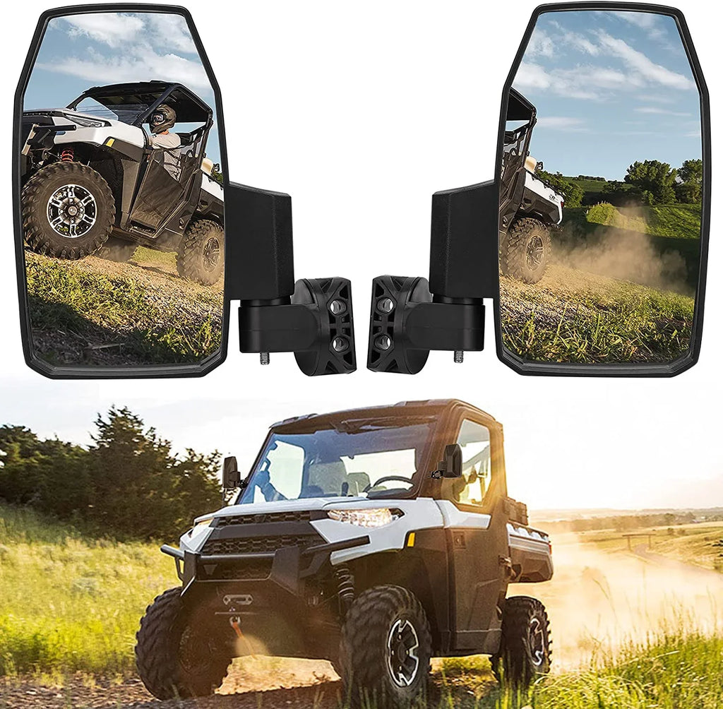 570 Door) Compatible for Side 900 Ranger Maverick Mirrors 1000 Side UTV (Not XP View Polaris Mirrors 1000 Trail Mirrors,Wider General Rear with Can-Am Kemimoto Pro-Fit Defender