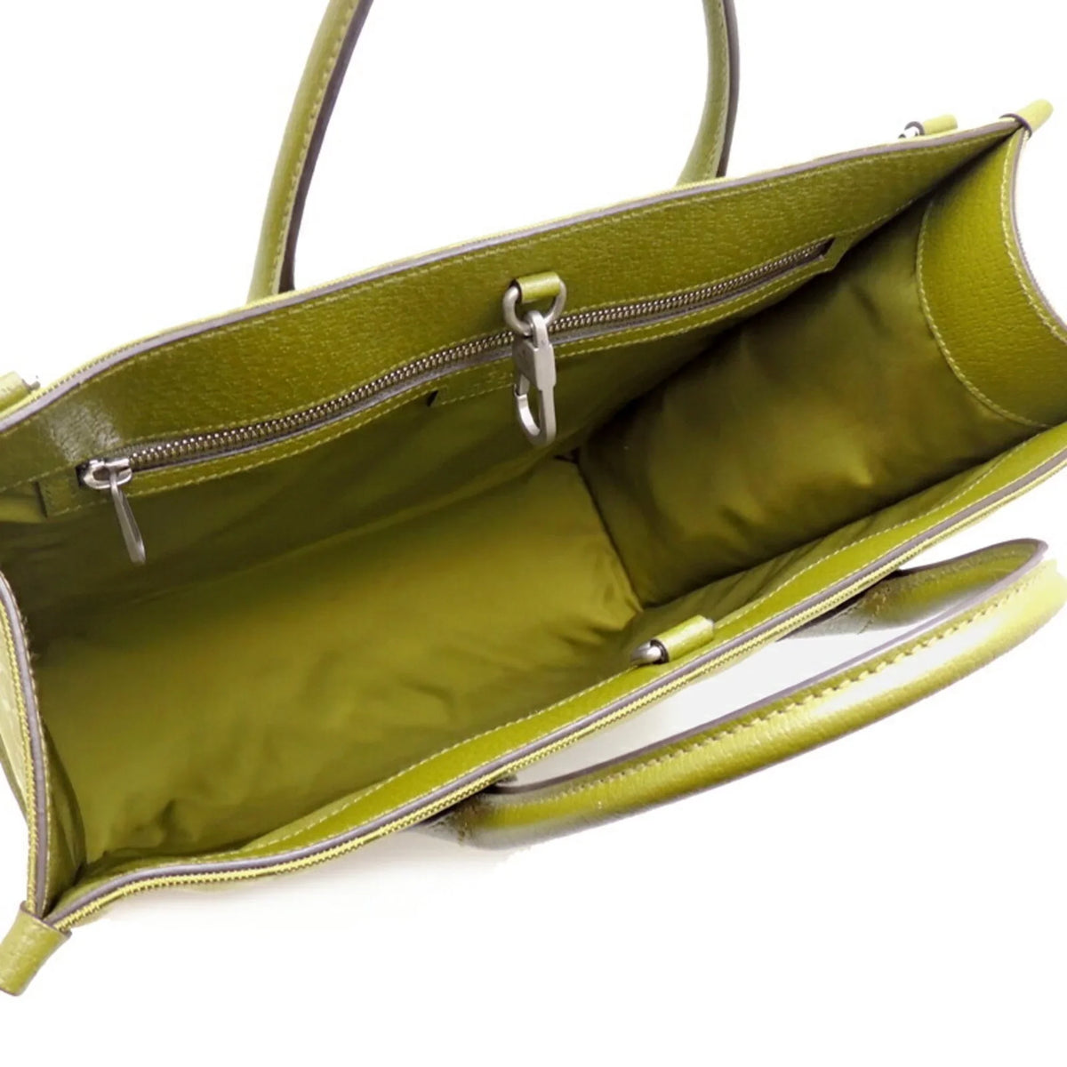 Gucci Off Grid Recycled The Tote Nylon Ladies Only) GG Green Pre-Owned (Day Lining Forest 696043 (Good) Bag Medium