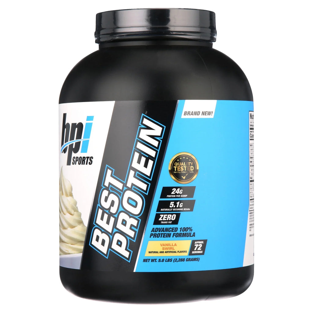 Best Swirl, Vanilla BPI Servings 72 Sports Protein Protein