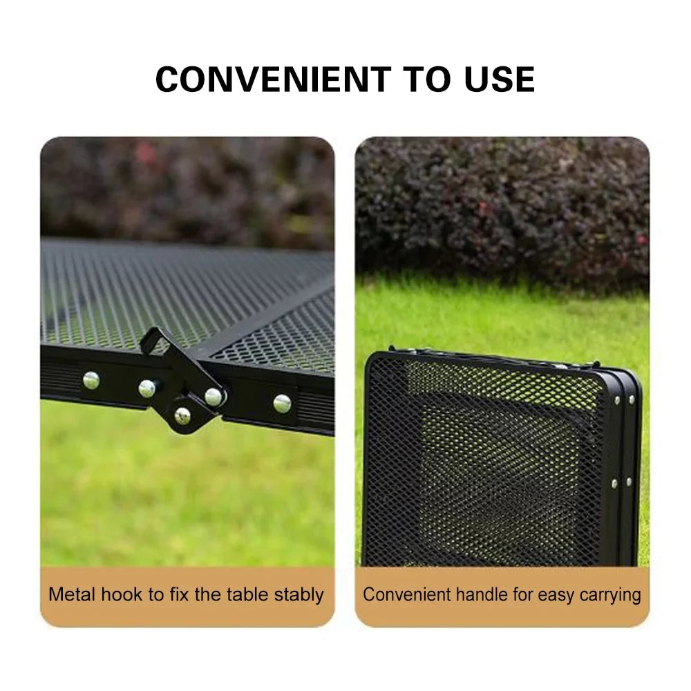 Folding Picnic Cooking Station Food Lixada Table Camping Table Prep