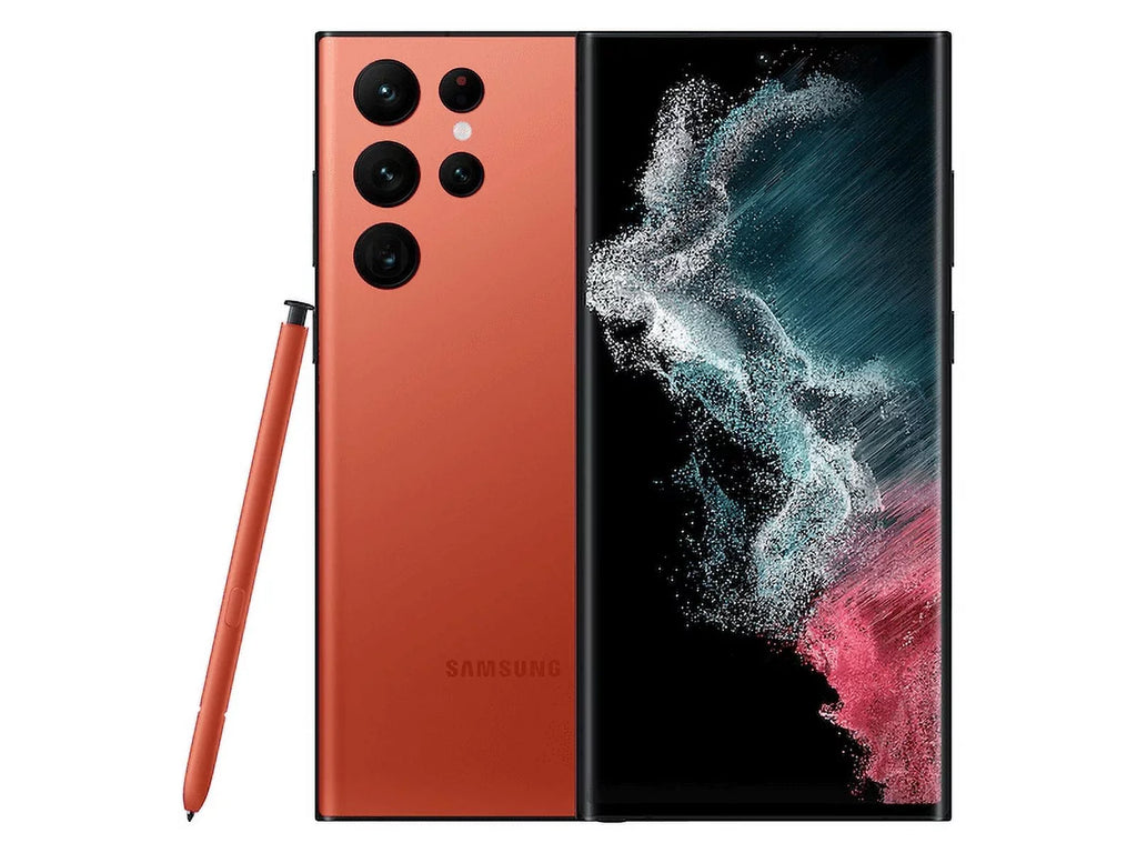Unlocked - 5G (Red) Galaxy Factory S22 Cellphone 256GB Samsung Ultra S908U1