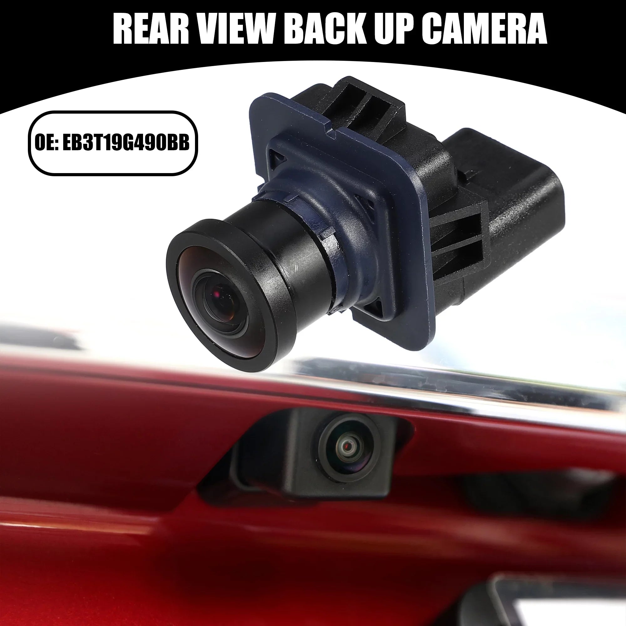Camera No.EB3T19G490BB 2011-2014 Up Ford for Black View F-150 Car Back Rear Plastic