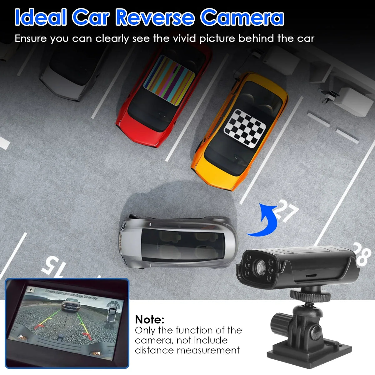 Backup Trailer Camera iMounTEK Built-in Trucks Adhesive Car Night RVs Camera with Wireless Camper Battery Vision Rear Base Waterproof Camera for