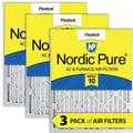 10 MERV 20x20x2 Pack 3 Nordic Air Pure Pleated Filters