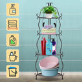 4-Tier Corner Rack Folding Shelf Pot Plant Storage Balcony Stand Flower