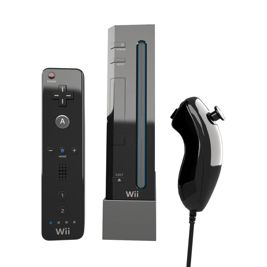 AXTION BOLT Like Console Nintendo New Wii Kit Black Cleaning Headset + Gaming Bundle