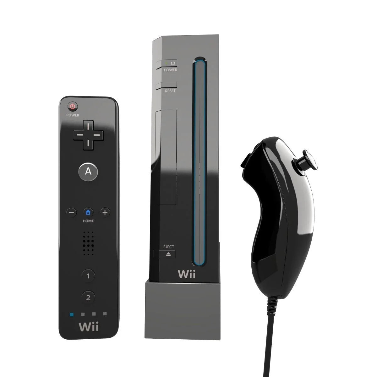 AXTION BOLT Like Console Nintendo New Wii Kit Black Cleaning Headset + Gaming Bundle