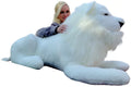 Stuffed Made American Inches America Giant the 48 Made in Soft Lion WHITE USA