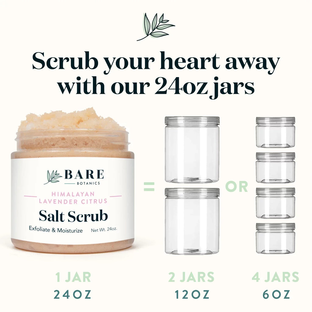 Body Scrub Lavender Himalayan Salt Bare Citrus Scrub oz 24 Botanics