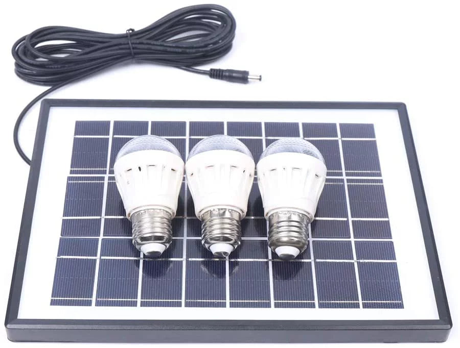 Fan, Bulbs MONIPA 8 12V Ventilation Office Solar Traveling Powered Panel+Fan+3x1W inch Adapter Outdoor Camping Home for Powered Solar Fishing Caravan Portable with