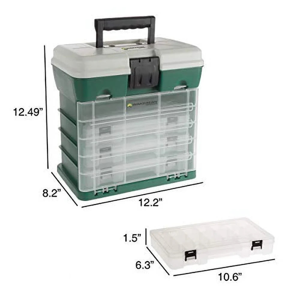 Wakeman Storage & Drawers Tool Green Box 4 80-FSH5035 - Organizer Durable