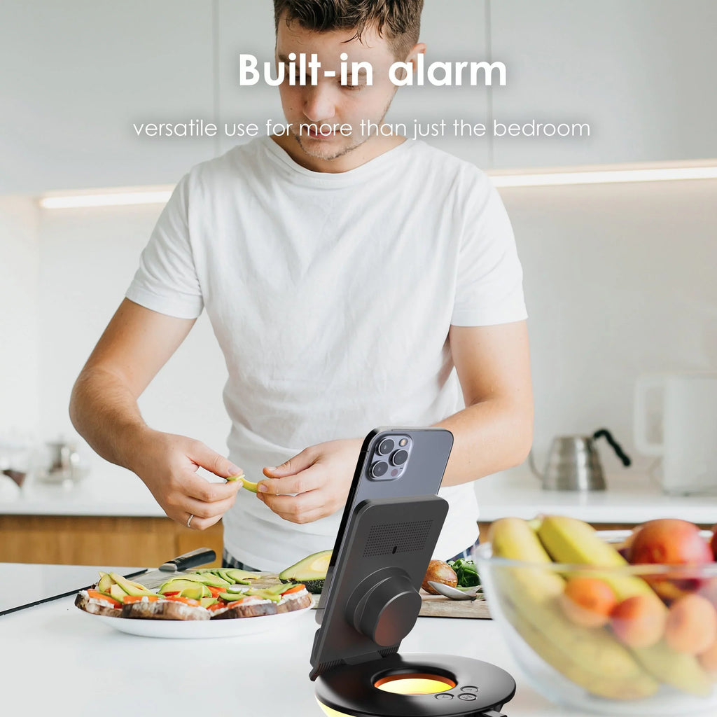 Wireless 3-in-1 Lamps Black Rexing Control, Station, - Charging RS7 Touch Table-Desk