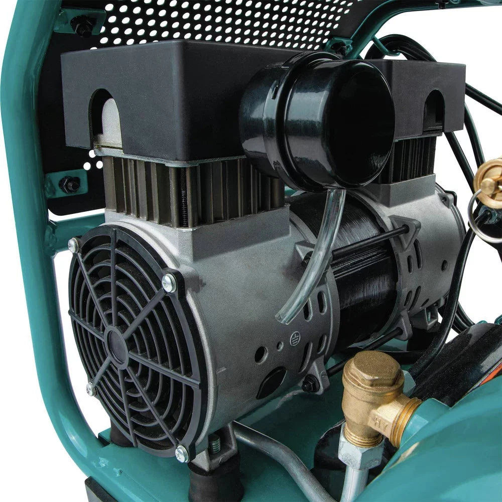 Compressor Series HP 1-1/2 Quiet MAC320Q Air 3 Gallon Oil-Free Carry Makita Hand