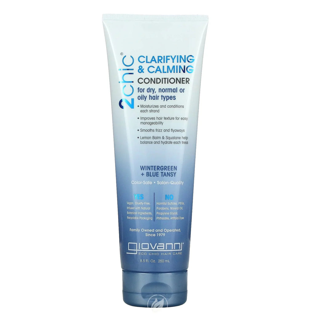 Ml), + Wintergreen Calming Giovanni, Pack Conditioner, 2 & 2Chic, Fl Tansy, Blue Clarifying 8.5 Oz (250 of