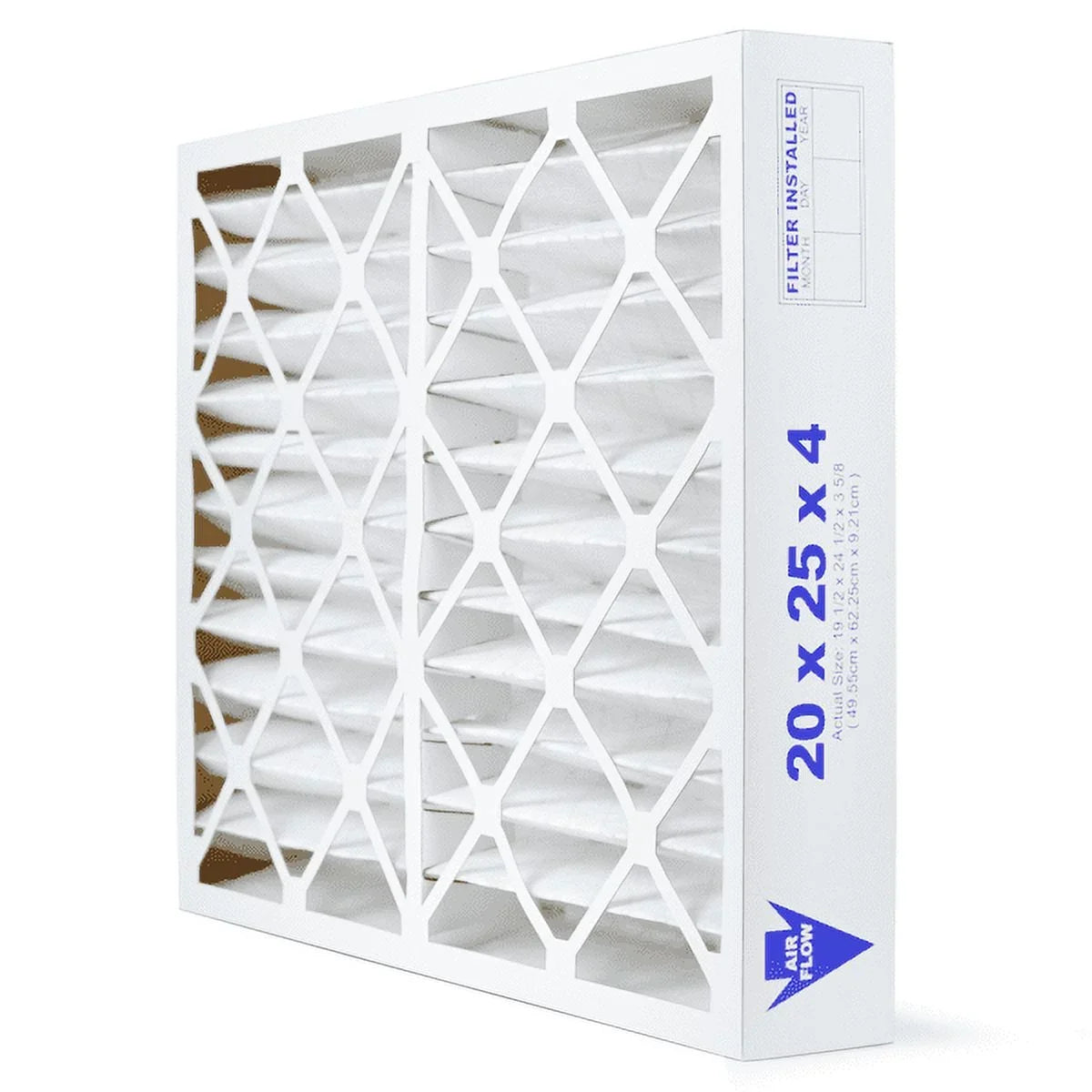 13 Pleated the Filters Health USA in MERV AC Air Filter HVAC Air AIRx Made 20x25x4 Furnace Filter, 6-Pack,