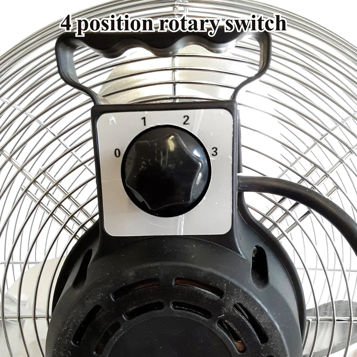 Fan, 12 Heavy 3 Industrial Aluminum Duty F-4122 Inch Chrome Optimus Speed