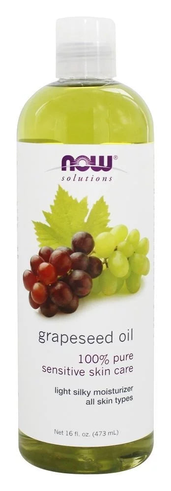 for Natural NOW Odorless Moisturizer 2 and Hair Oil, Foods 16 - Grapeseed Pack Skin oz