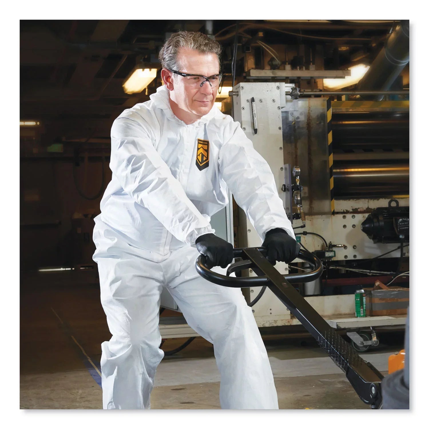 White, 24/carton Elastic Hood, Medium, Breathable Particle A20 Kleenguard™ Coveralls, Back, Protection