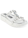 Faux Slip Womens Karl Lagerfeld Leather Paris On Sandals Belinda Slide