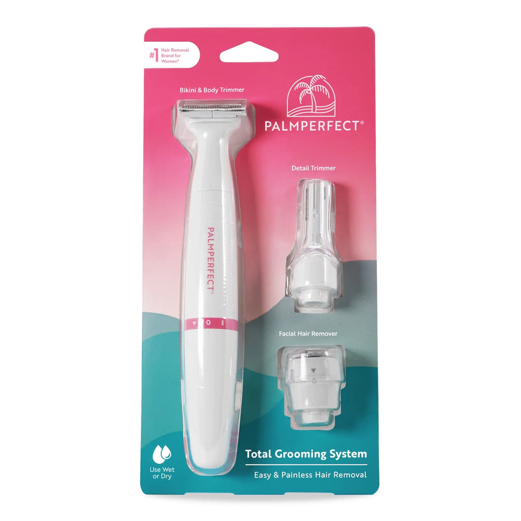 System, Total Electric Heads, Female 3 Shaver PALMPERFECT Resistant, Water Interchangeable Grooming