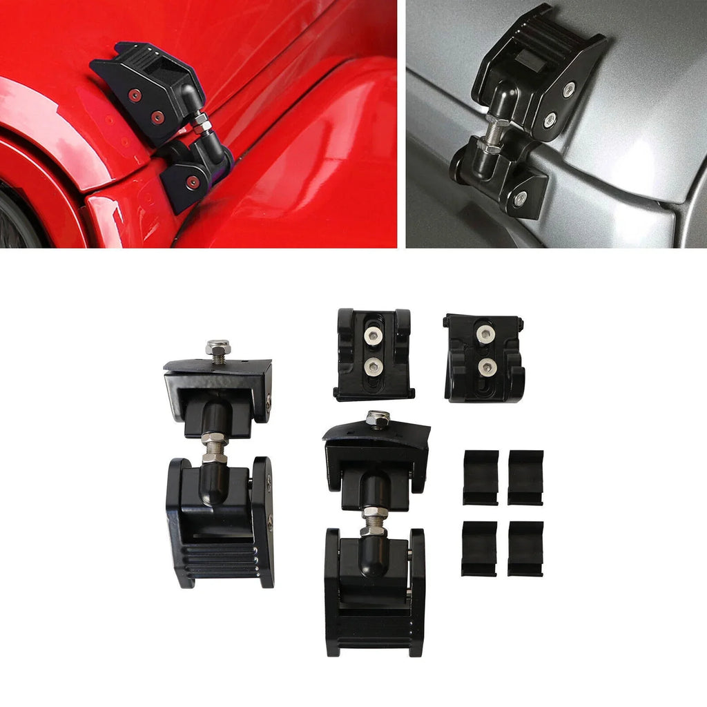 Hood for Jahyshow Set Enhance Your Jeep JK Latch - Premium Wrangler Security Lock Jeep's 07-18 Catch