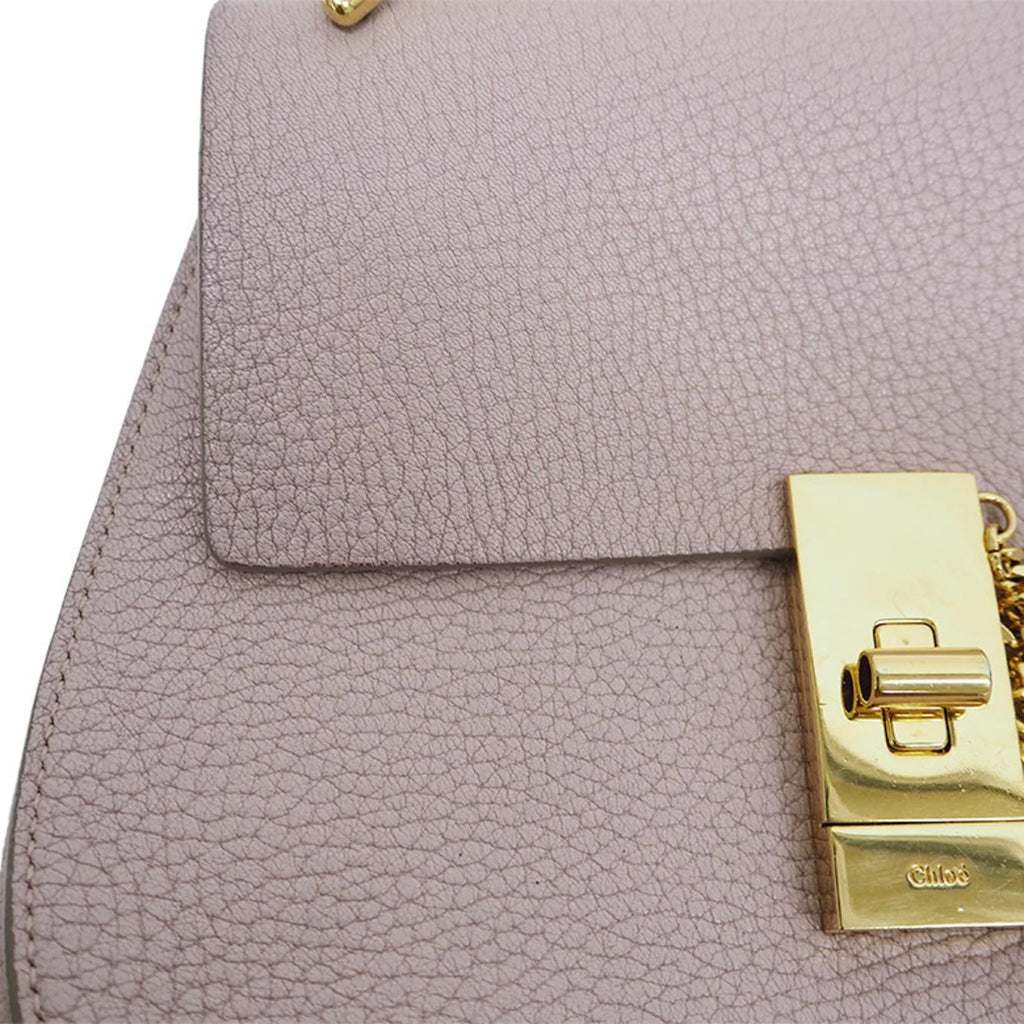 Chloe (Good) Bag Pre-Owned Leather Chain 3S1031-9 Ladies Chloé Drew Shoulder Pink