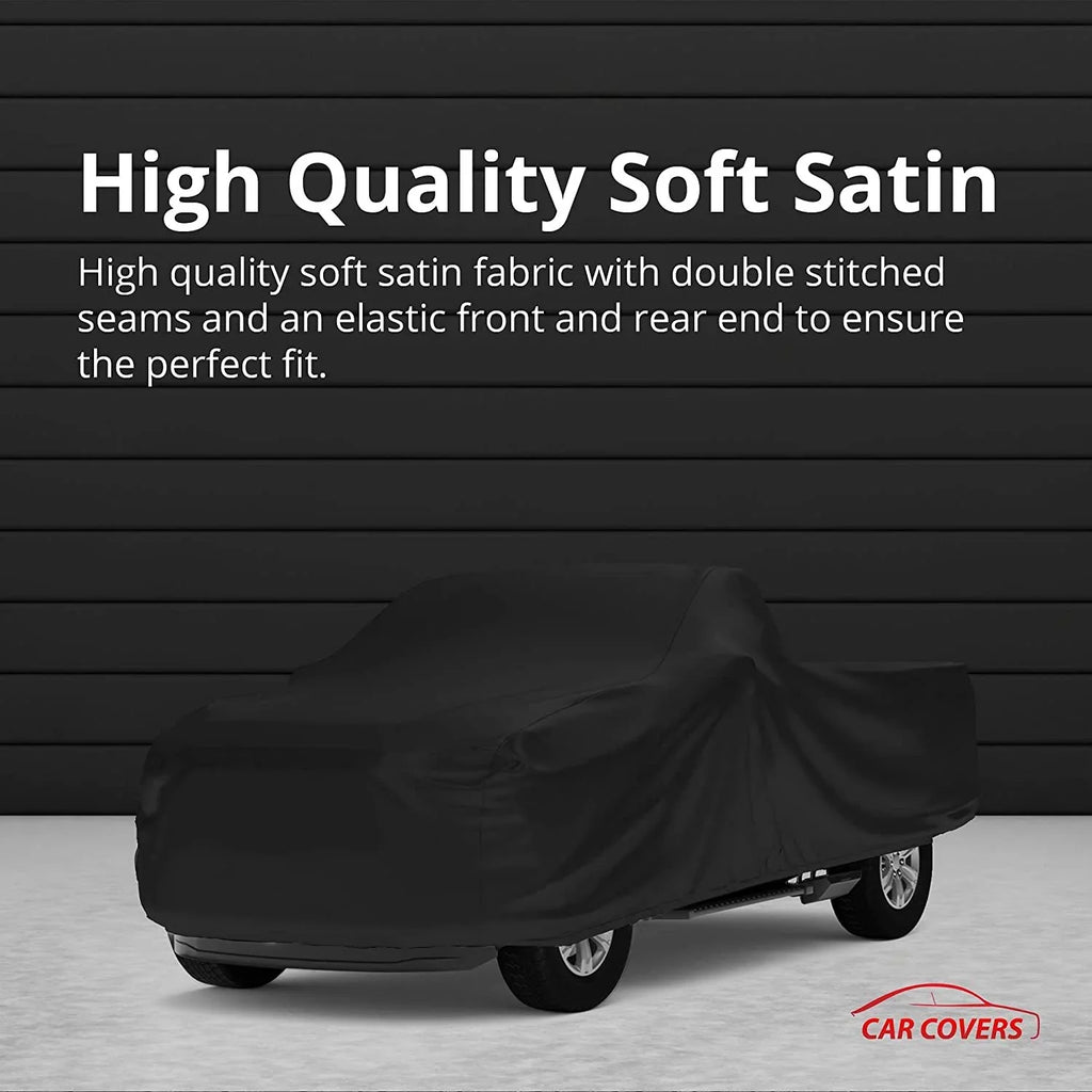 Bag Truck Indoor Chevrolet 2020 Indoor Cover Storage Silverado Crew Compatible Ft Satin with Includes Soft - Looking Bed Use Between Vehicle - Black Cab, Ultra - - Keep 8 2500 Material