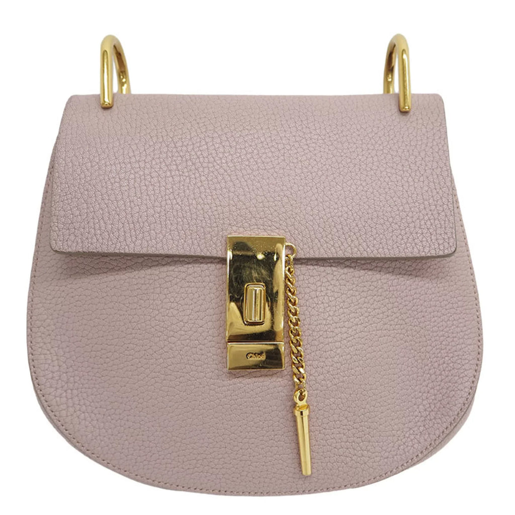 Chloe (Good) Bag Pre-Owned Leather Chain 3S1031-9 Ladies Chloé Drew Shoulder Pink