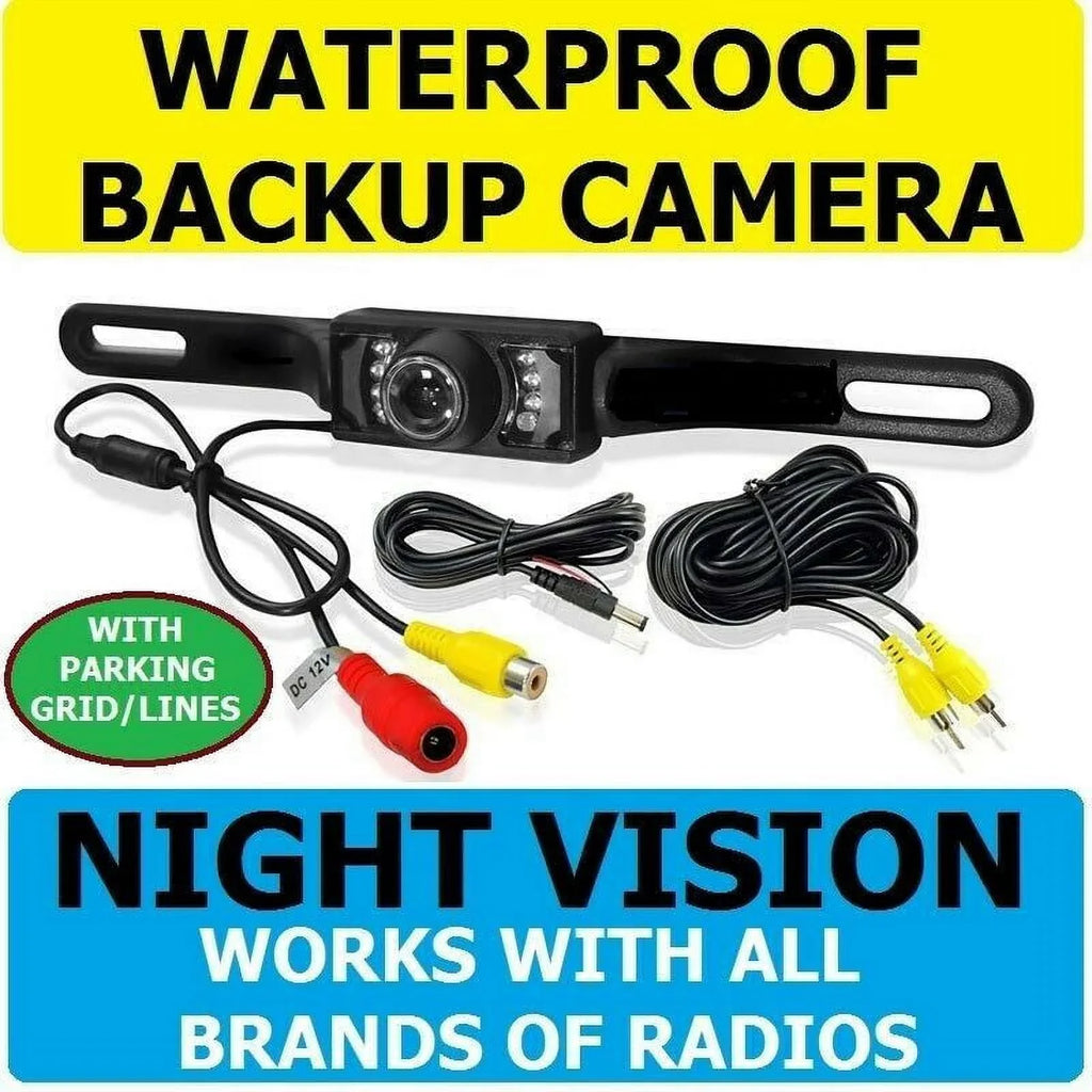 Night Car Camera Mount Backup Reverse View Color Plate License Waterproof Rear