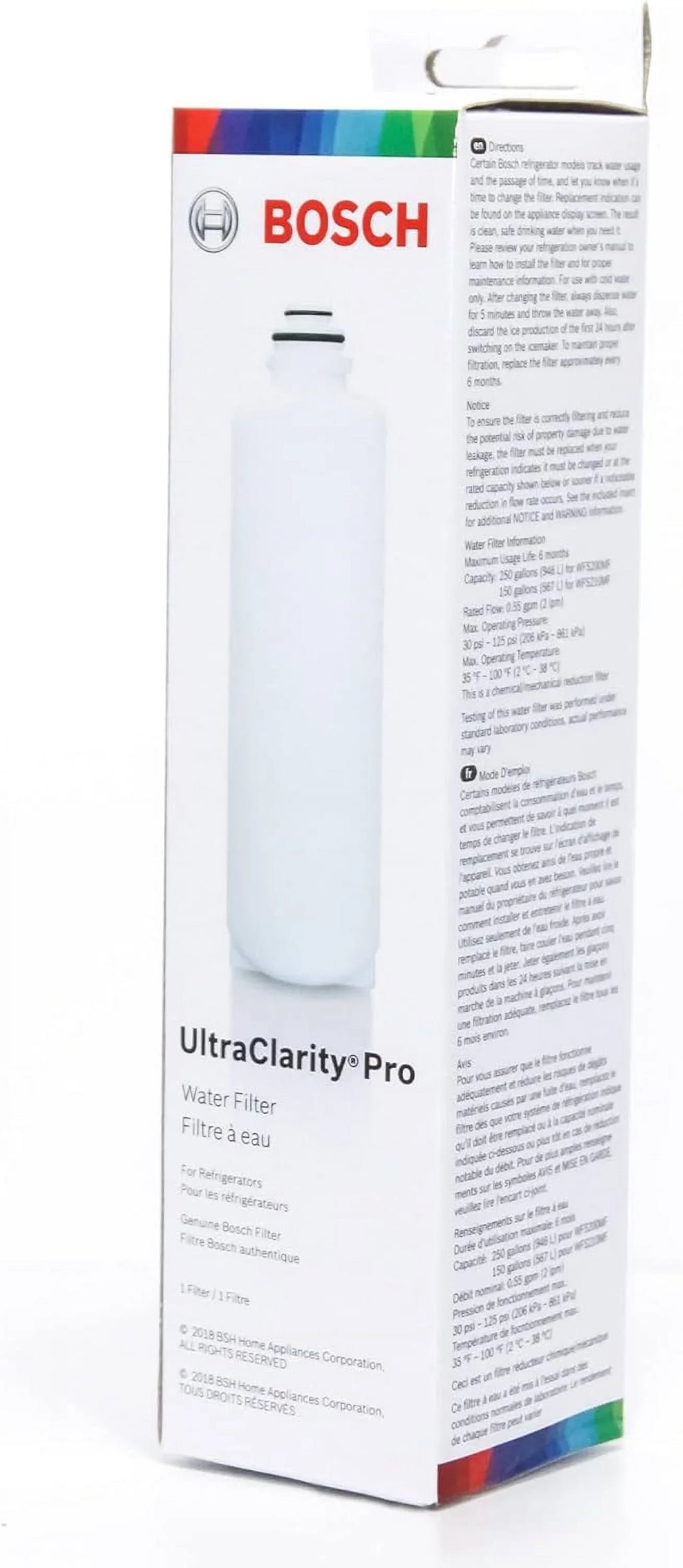 Replacement/Compatible Water Bosch 4 Filter, Pack of Pro BORPLFTR50,BORPLFTR55, RA450022, UltraClarity REPLFLTR55