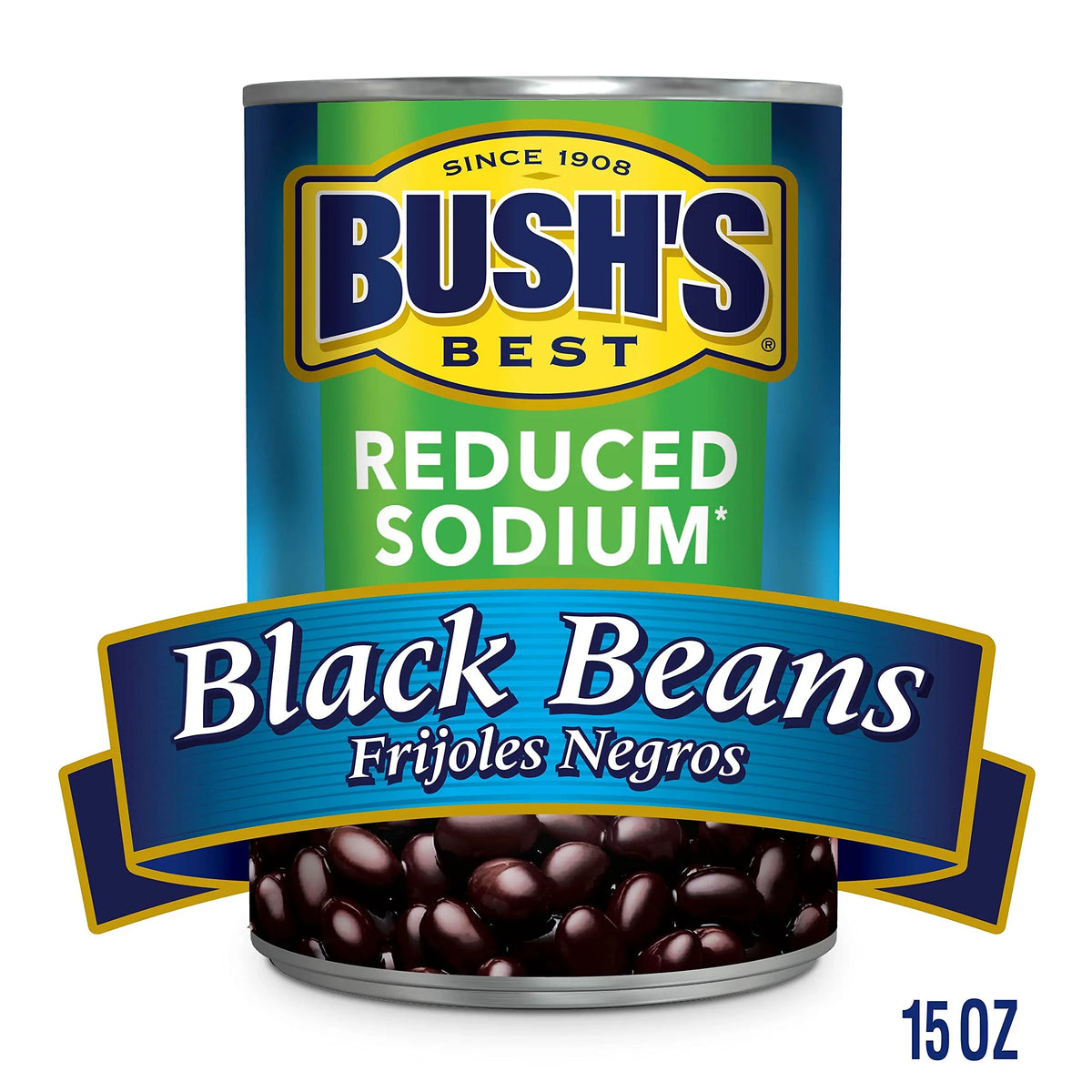 Fiber, 12) Canned Free, Low Of (Pack Protein Best Reduced Based Plant And Bush,S Sodium Black Fat, Beans, Source Of Oz 15 Gluten