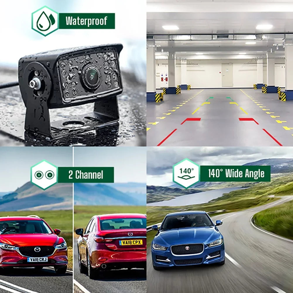 Car Cars Vehicles Camera Backup Kit, Camera IR Van Trucks with Night Vision Toguard Reversing 7'' Large for