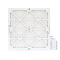 24-1/2 Glasfloss. by Size: x 25x25x1 of Actual Filters x MERV 6 Pleated 10 Air 7/8 24-1/2 Pack