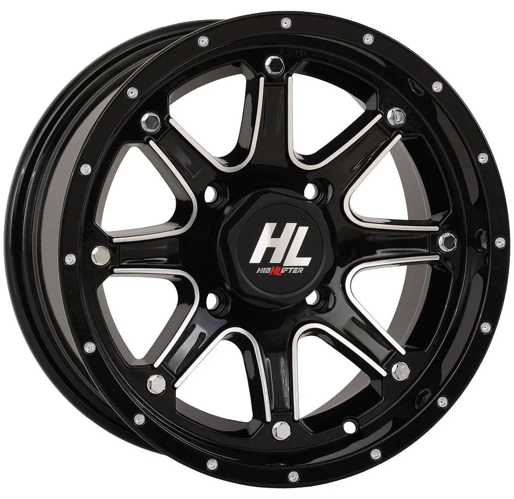 26" Wheels Reptile Teryx Machined High Mule 12" Lifter Tires HL4 Kawasaki