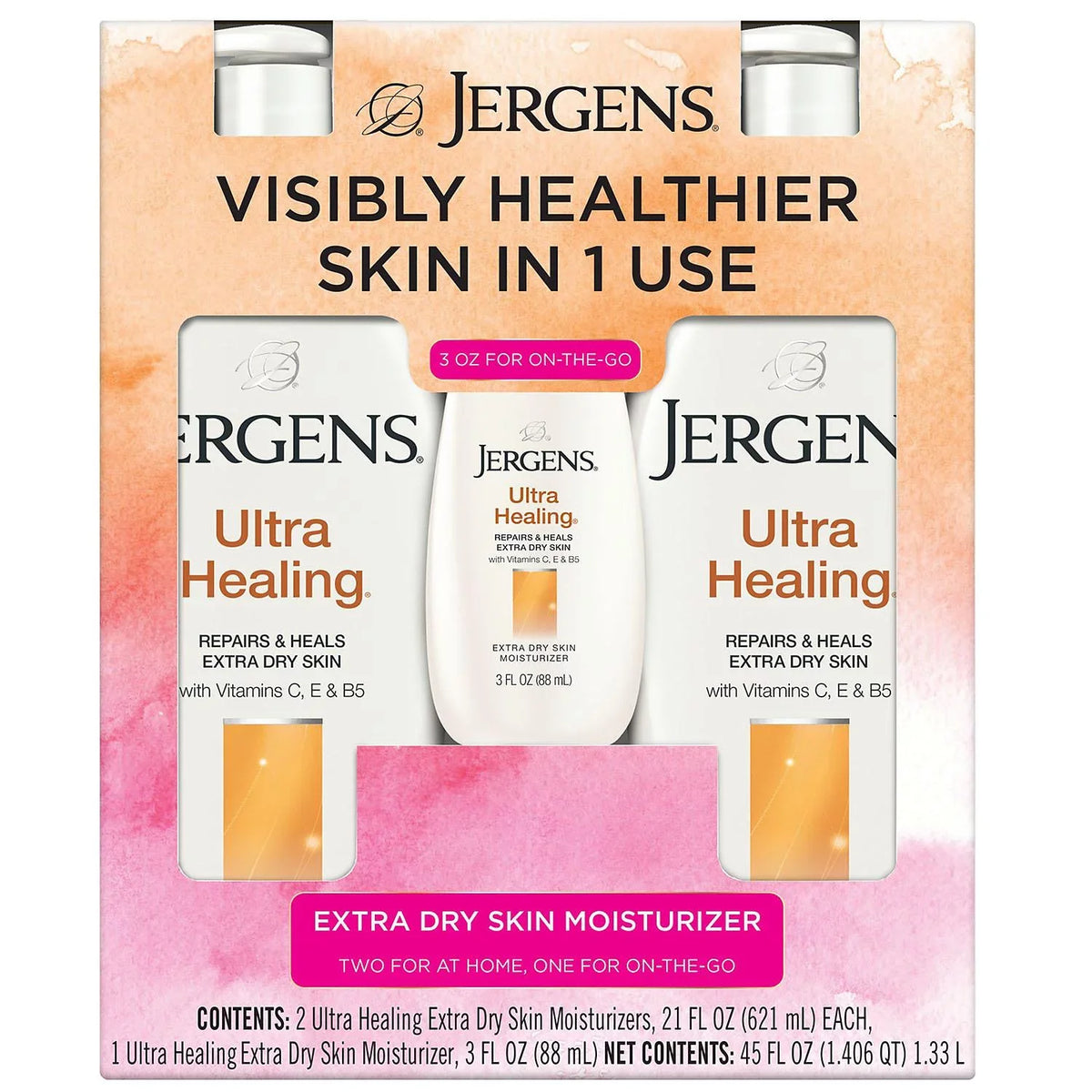 21 Jergens & (2 fl. oz. 3 Dry Extra 1 oz.) Ultra The Skin - Healing - Moisturizers