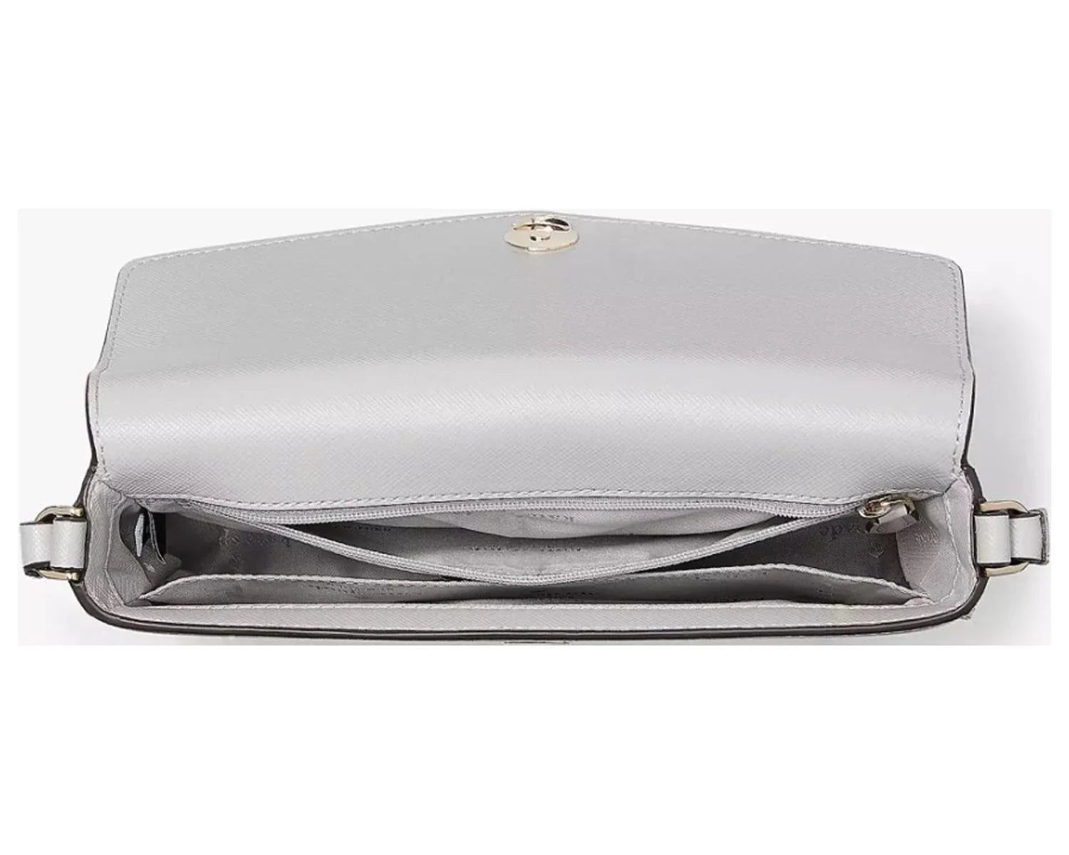PLATINUM GREY Crossbody Spade Kate K7378 Sadie Envelope