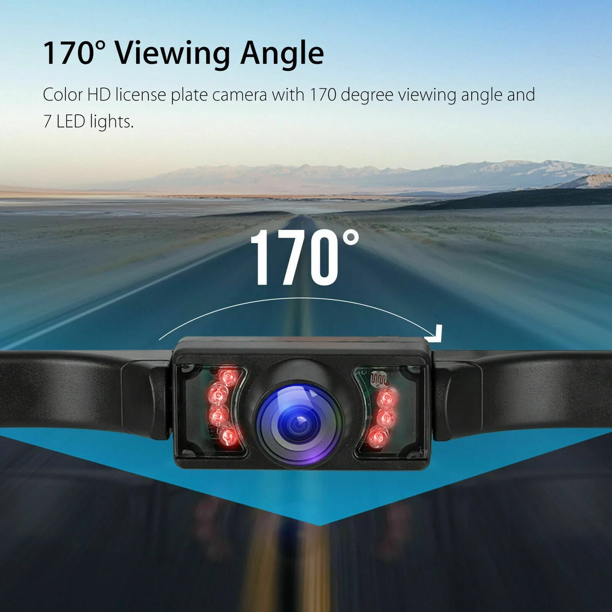 View Backup System Reverse Kit Monitor Camera for with 5'' Wireless System Rear Car/Truck/Van/Pickup/Camper
