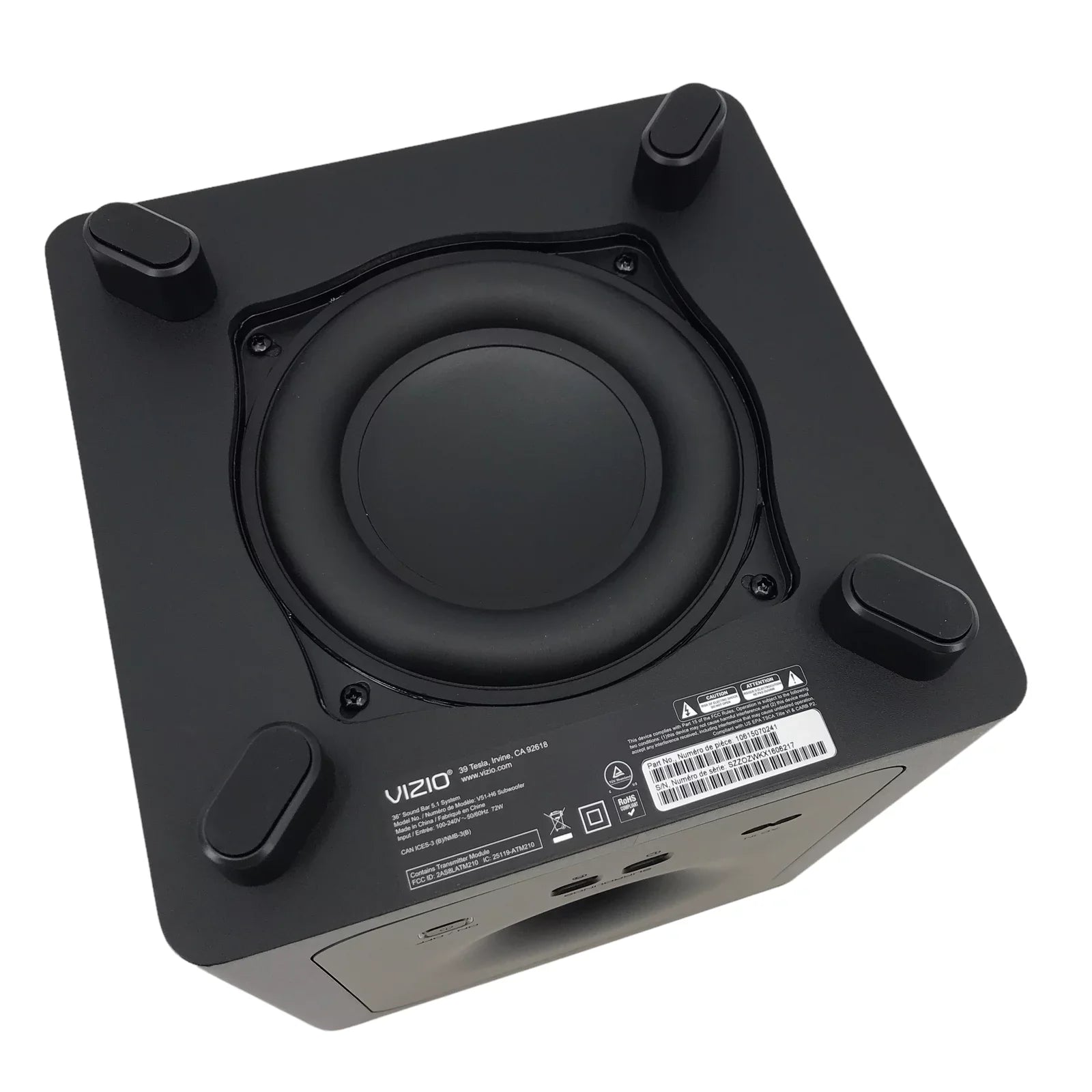 Open Theater Black#NO8596 Box Wireless V51-H6 - System VIZIO Subwoofer Home - Soundbar w/