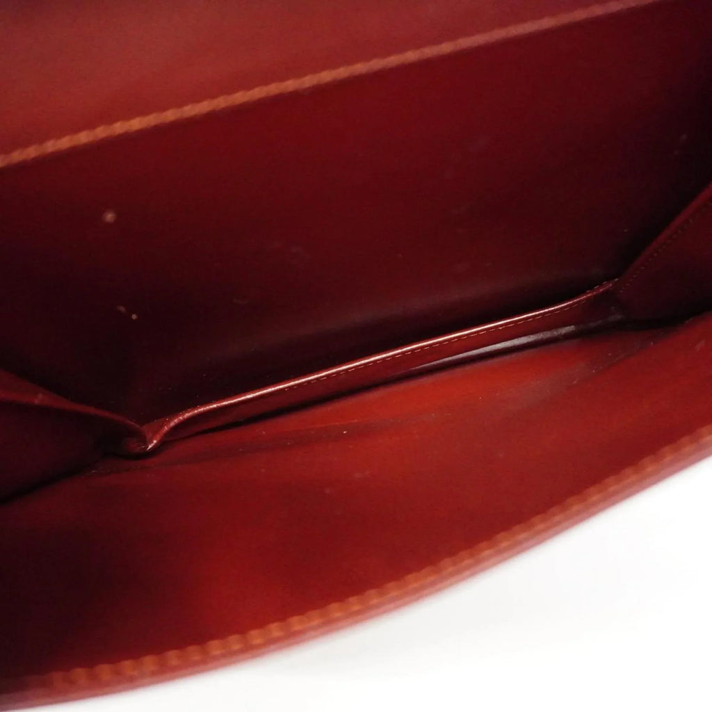 Bordeaux (Good) Pre-Owned Leather Must Bag Cartier Women's Shoulder
