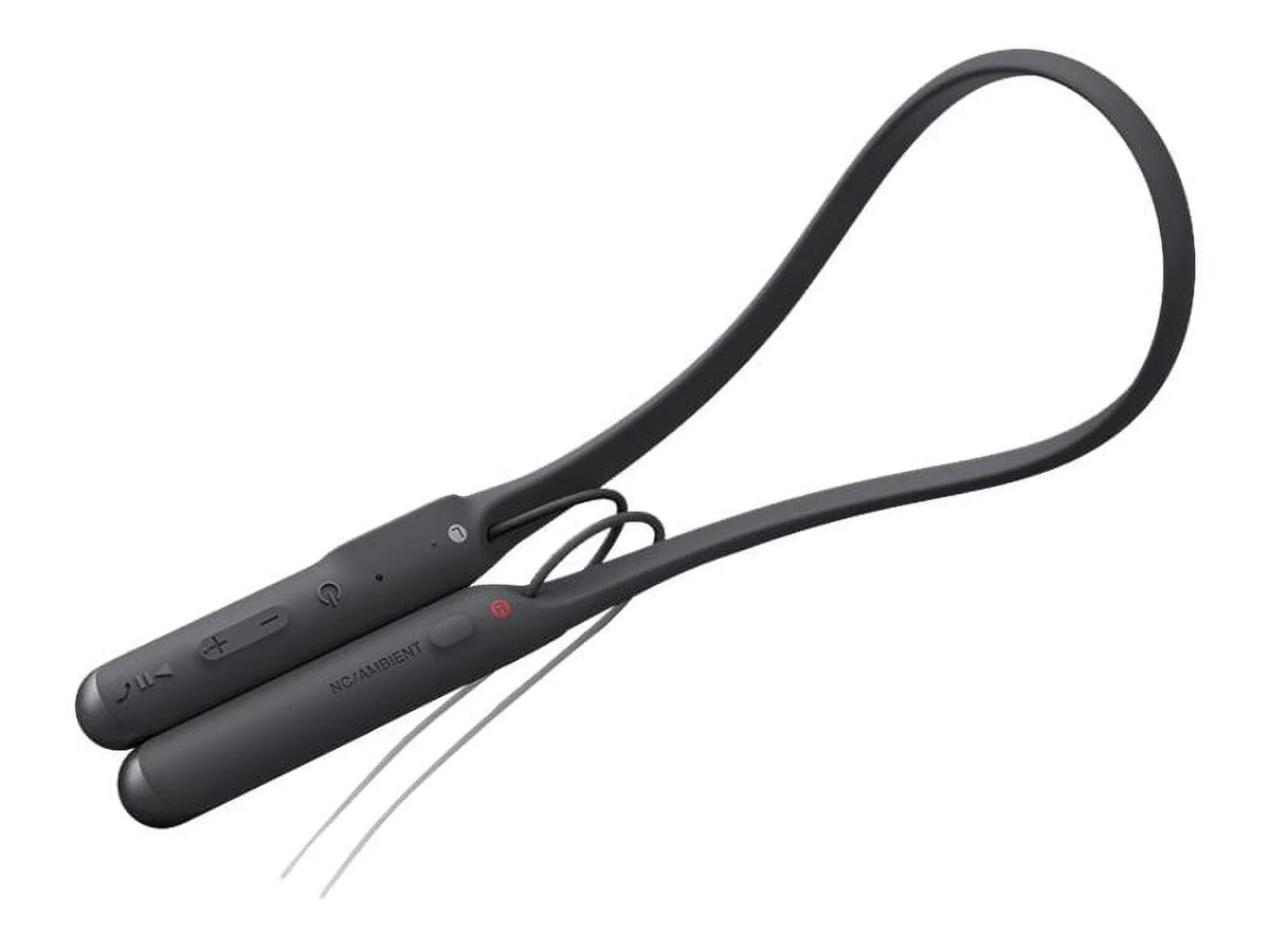 with - - - wireless - - Earphones black NFC canceling - mic - mount Bluetooth WI-C600N active noise - in-ear Sony behind-the-neck