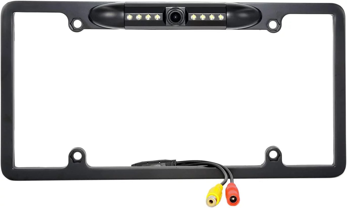 Rearview JVC Black KW-M950BW Camera KWM950BW License for Backup Frame Plate
