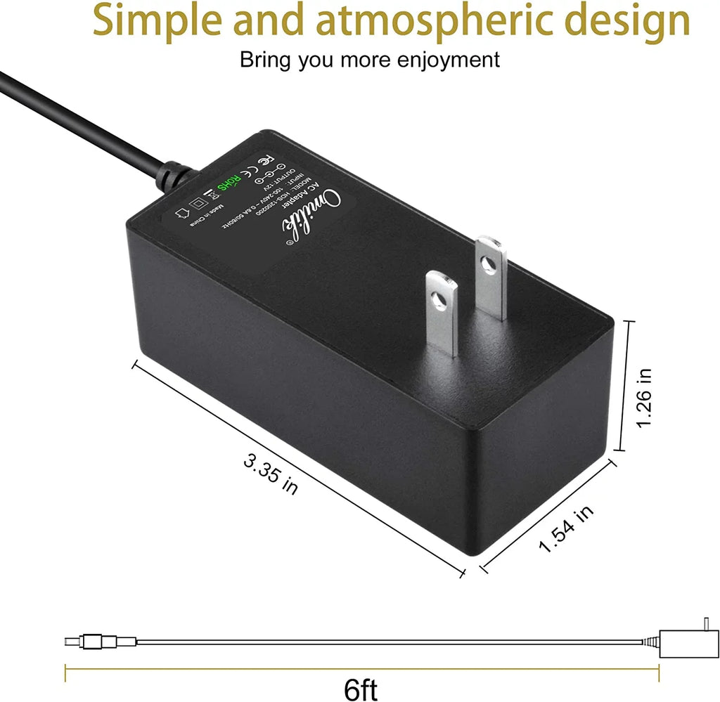 Wall Thin Laptop Power Adapter EV-CH-116-1-BK EV-C-116-1 Ultra Cord 12V for AC EVOO Charger 11.6"