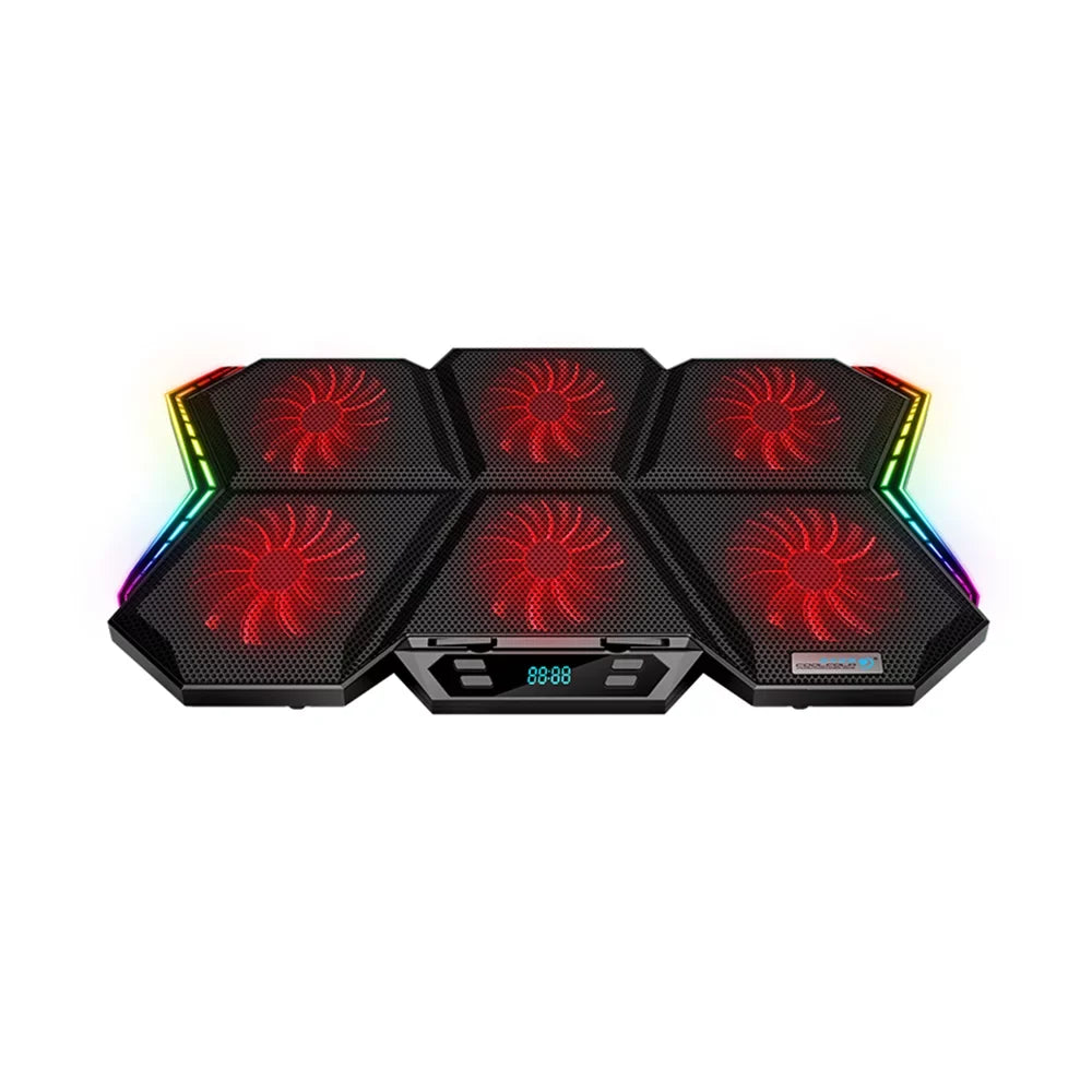 K40 Fans, and Cooler Laptop Stand Adjustable 6 Design Wind Speed, Mute with COOLCOLD
