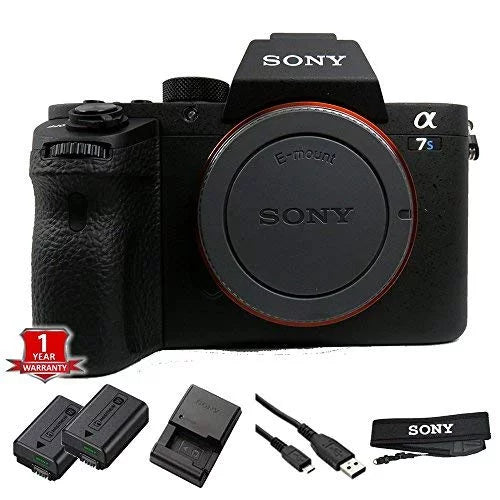 Sensor, ILCE7SM2/B II a7S Warranty No 12.2 Model) Camera Sony with E-mount Full-Frame Black MP (International