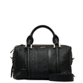 (Good) Burberry Women's Leather Calf Pre-Owned Bag BURBERRY Handbag Grain Side Belt Metal Shoulder Black