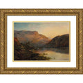 Bréanski The Evening Gold Art Print Alfred Wood Double - Lomond Matted 18x13 Museum de Titled Vale and Ornate Eagle, Frame Glow, Loch of