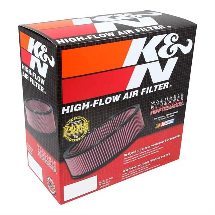 Industrial Engine Filter, High Filter: Heavy Replacement E-3504 Performance, Premium, K&N Air Washable, Duty: