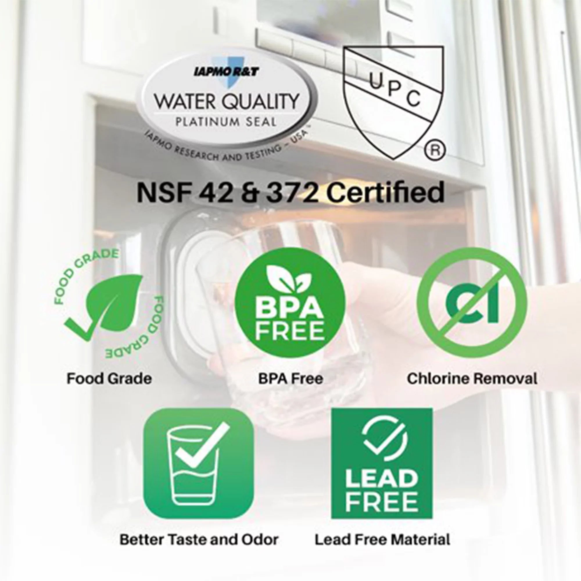 3 SpiroPure SP-BH520-3PK Water Filter Part, Refrigerator Replacement Pack