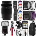 M.Zuiko f/4.8-6.7 Filter II More- ED 64GB Accessory Olympus Digital Kit & Lens+13 Piece 75-300mm