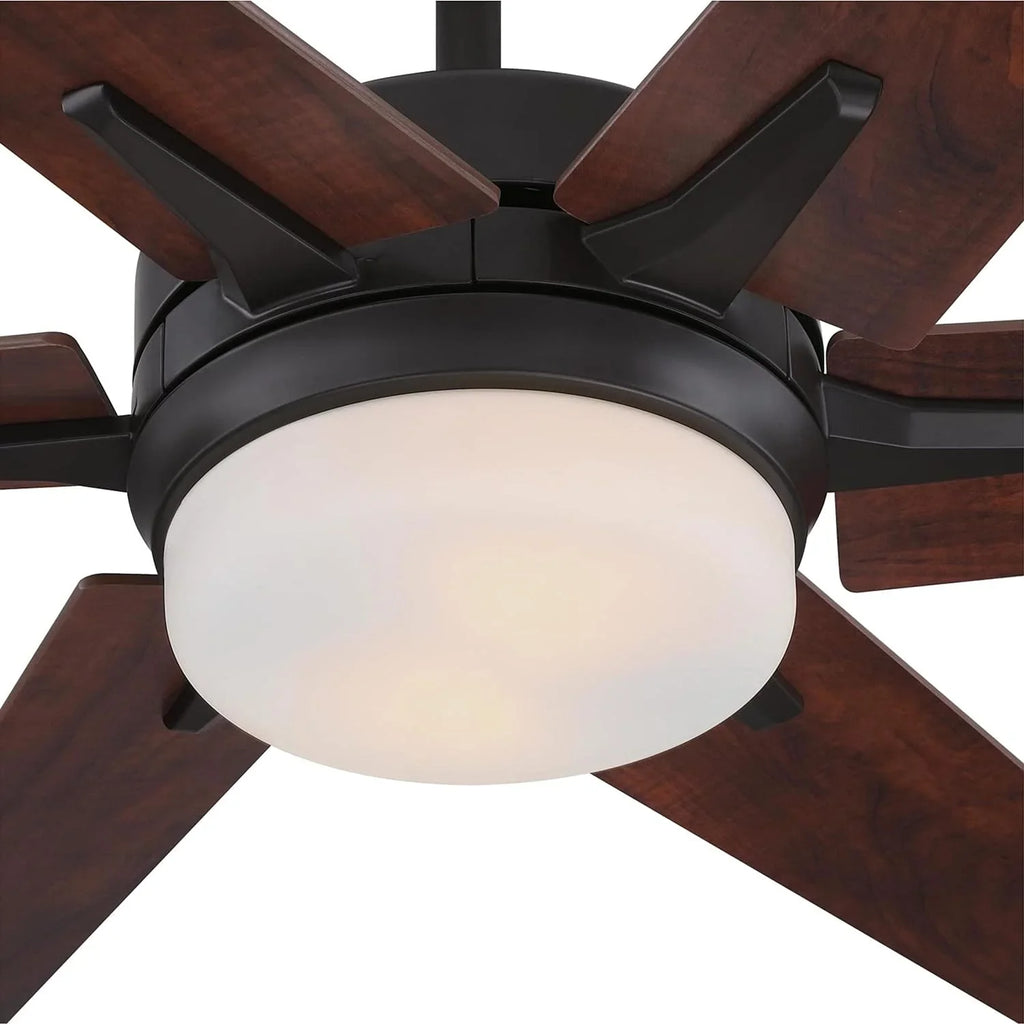 Inch, and Google Alexa Frosted 74002B00 Control, WiFi Home LED Smart Opal Glass 60 Light, Remote Lighting Transitional Compatible Fan with Amazon Cayuga, Black-Bronze with Finish, Ceiling GOURE